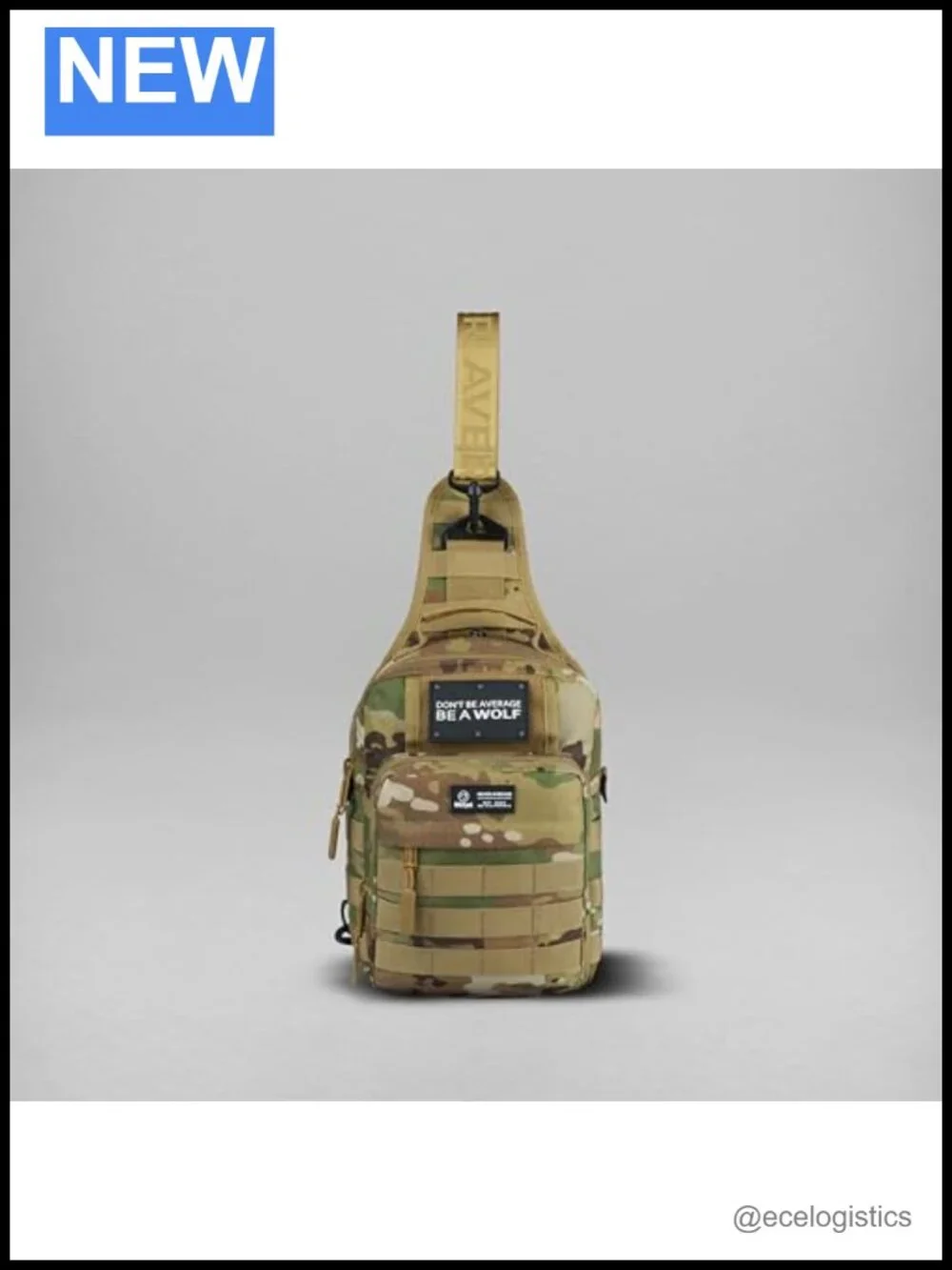 Tactical Sling Bag 9L Water-Resistant Crossbody Backpack